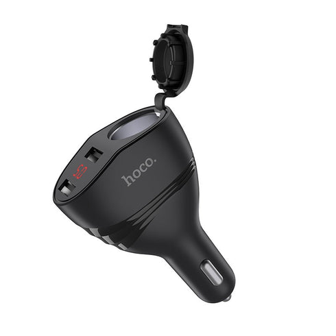 Hoco Thunder Power Car Charger With Dual USB 3.1A & Cigarette Lighter Z34